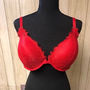 Red Push Up Bra
